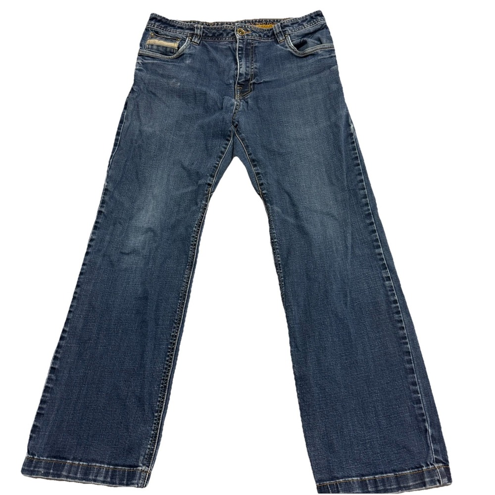 Prana Jeans Mens 34x30* Dark Wash Blue Straight Fit Breathe Denim